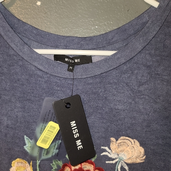 NWT Miss Me floral embroidered sleeveless top - Picture 5 of 6